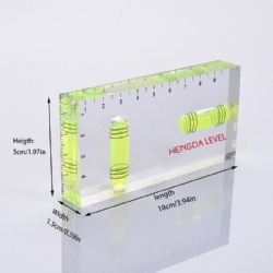 Acrylic transparent sheet mini-level尺