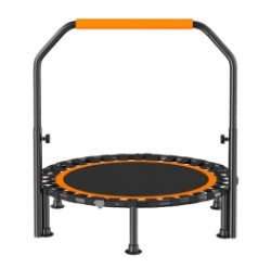 Foldable 40-inch U-shaped handrail trampoline